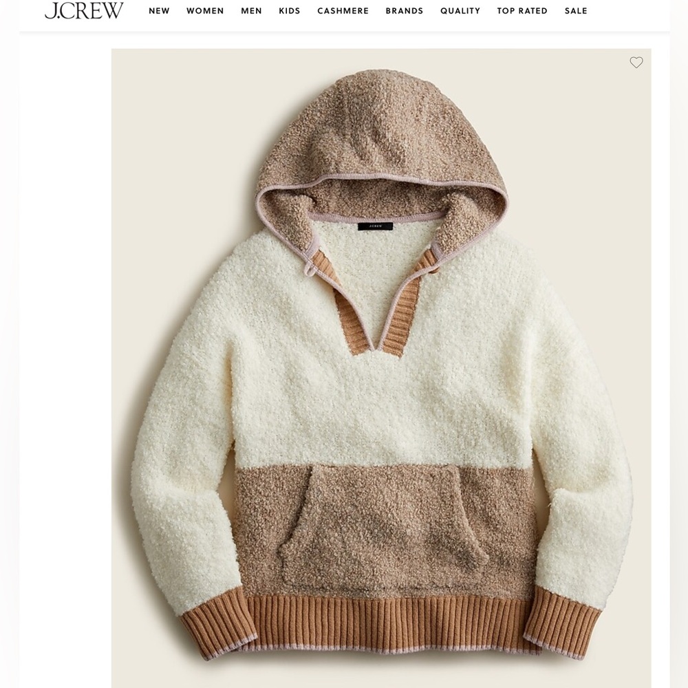 J. Crew ColorBlock Sweater Hoodie